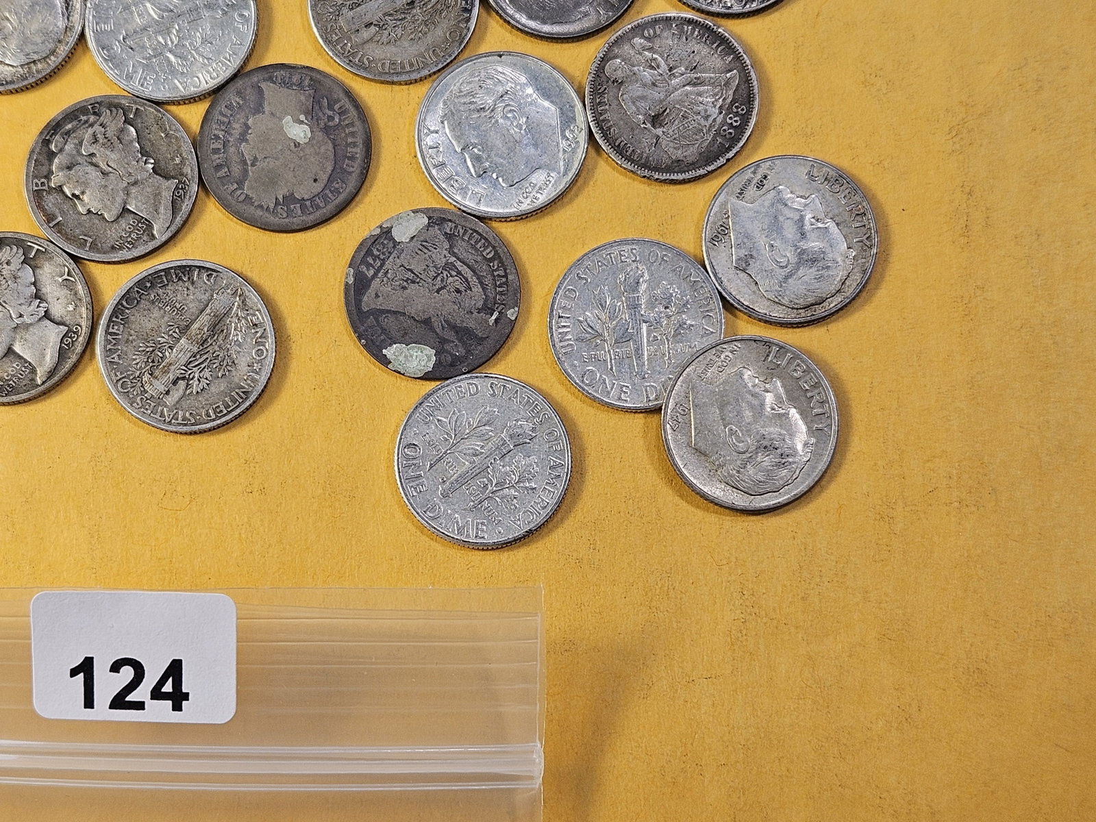 Forty-one Mixed US Silver Dimes - 5