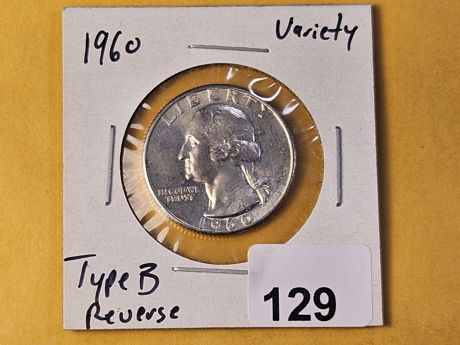 VARIETY! Brilliant Uncirculated 1960 Type B Washington Silver Quarter - 2