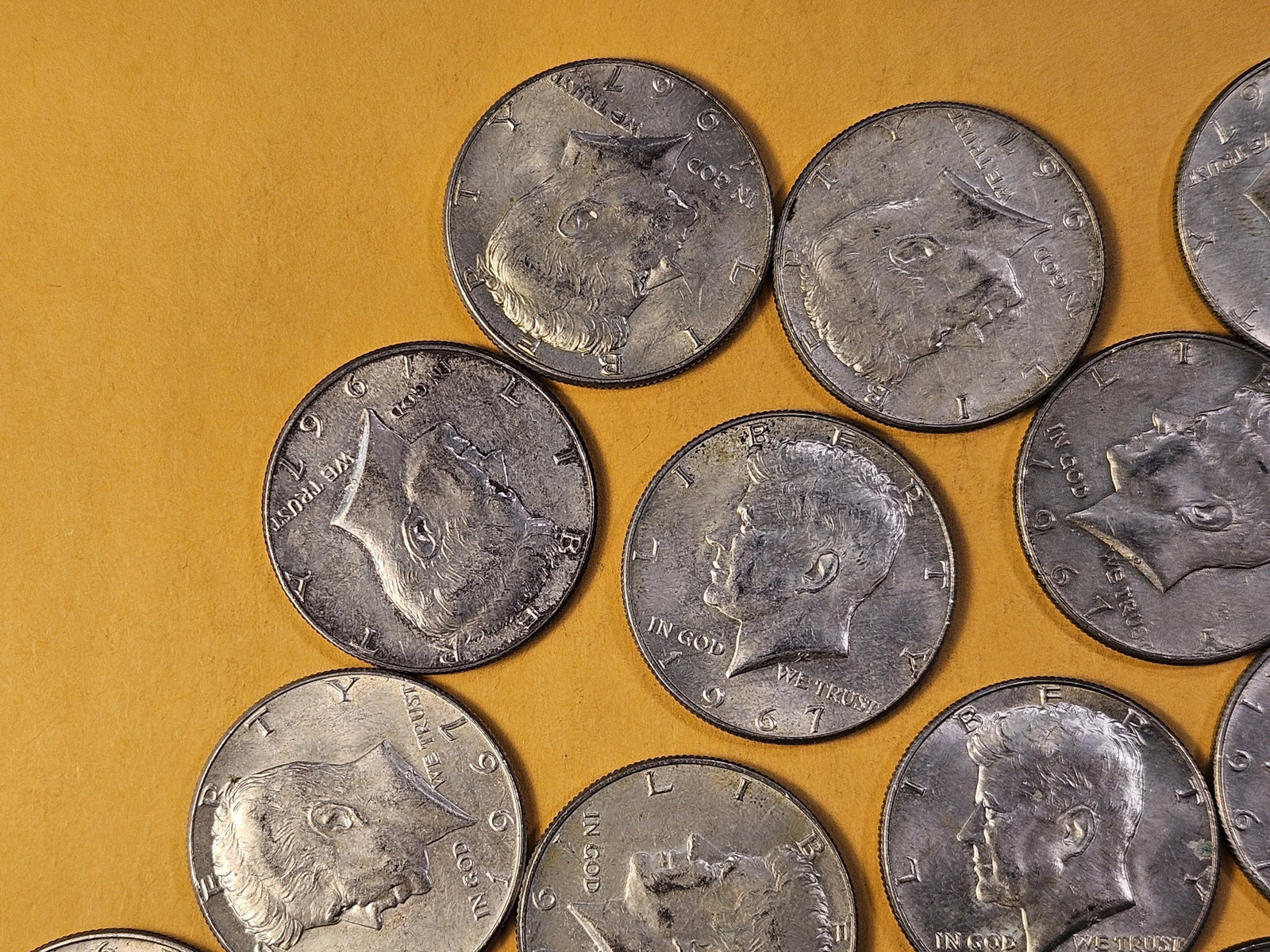 Twenty-five Kennedy 40% Silver Half Dollars - 2