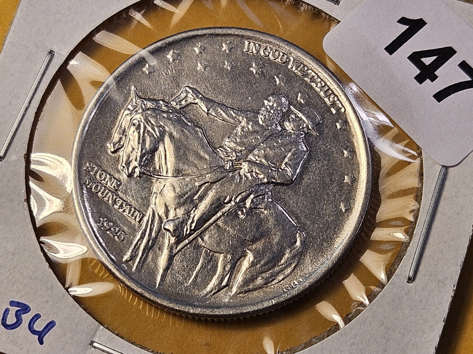 1925 Stone Mountain Silver Half Dollar - 3