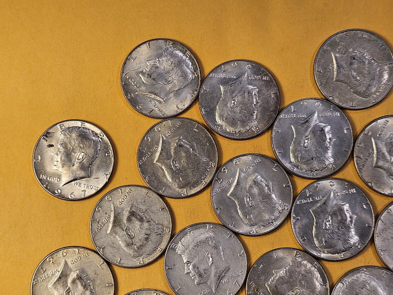 Twenty-five Kennedy 40% Silver Half Dollars - 2