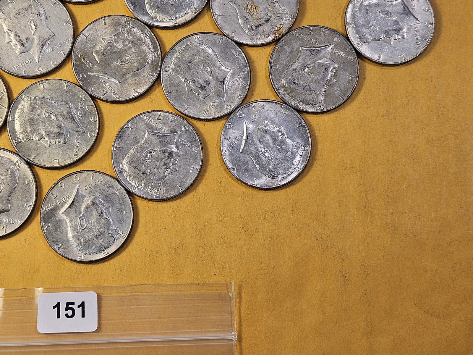 Twenty-five Kennedy 40% Silver Half Dollars - 4