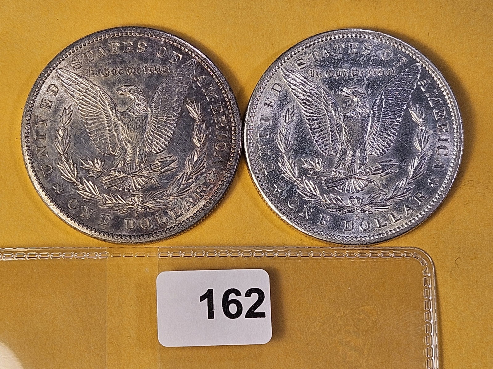 Two Brilliant About Uncirculated Morgan Silver Dollars - 3