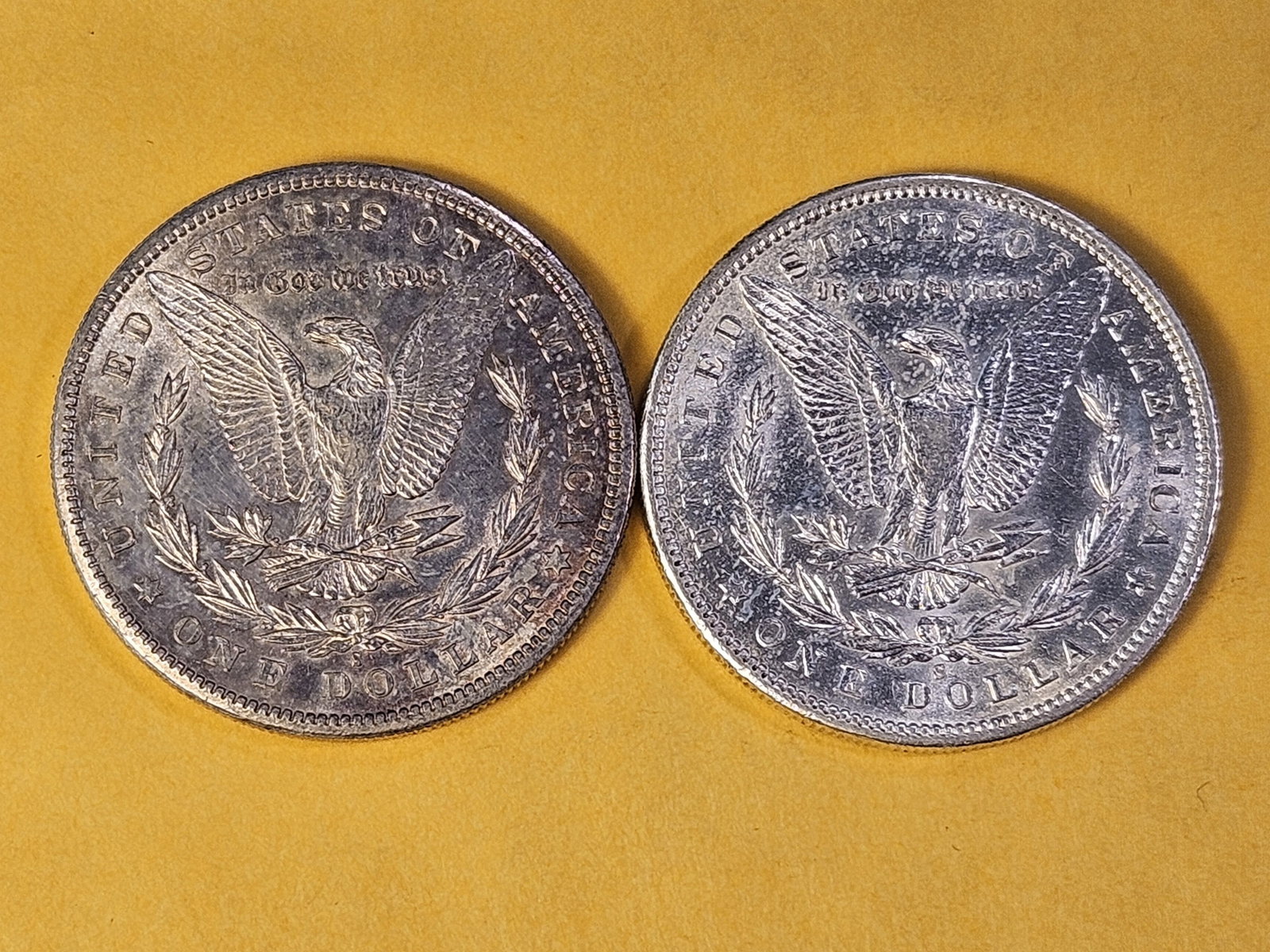 Two Brilliant About Uncirculated Morgan Silver Dollars - 4