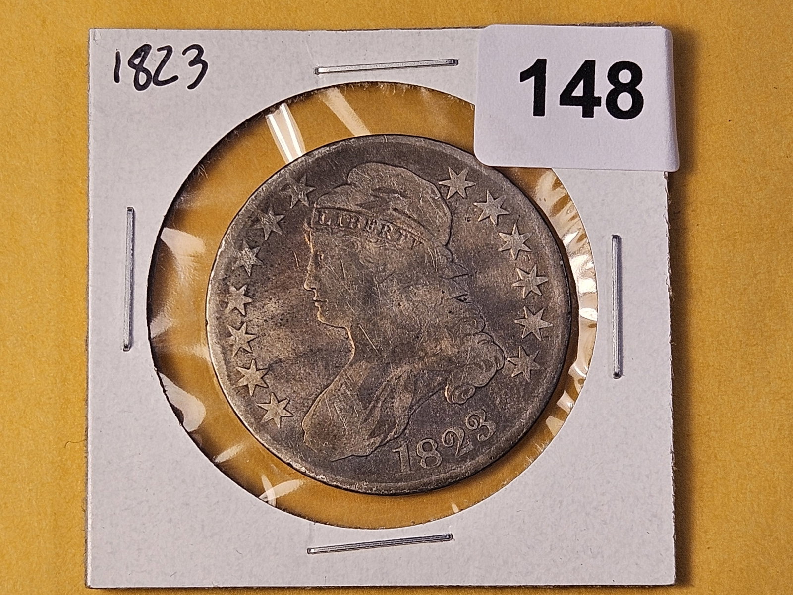 1823 Capped Bust Silver Half Dollar - 2