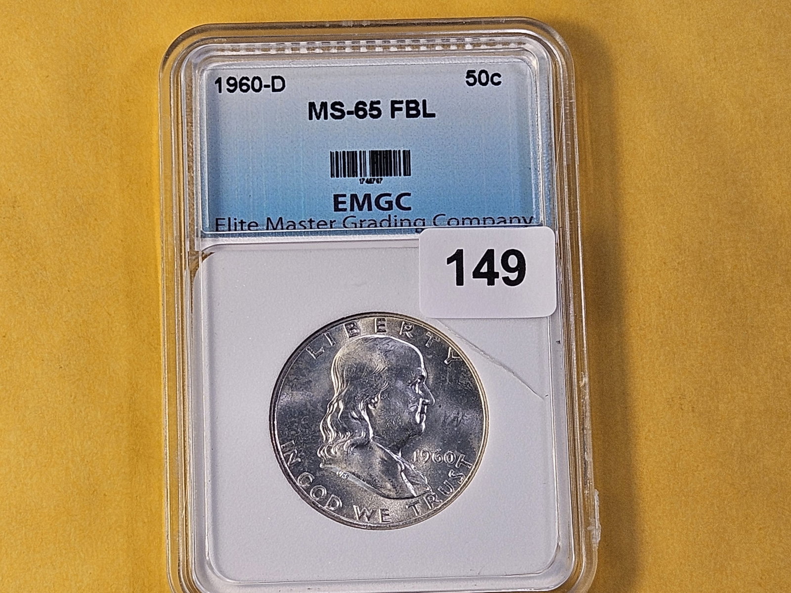 1960-D Franklin Silver Half Dollar - 2