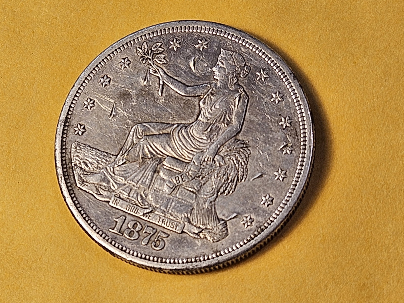 WOW! Better Grade 1875-S Trade Silver Dollar - 3