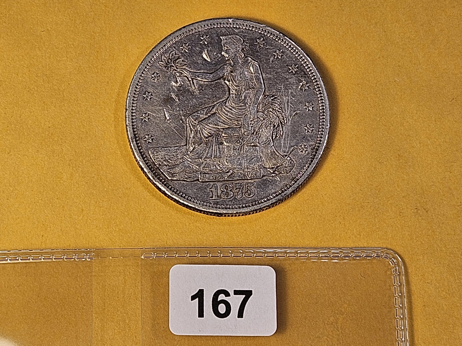 WOW! Better Grade 1875-S Trade Silver Dollar - 4