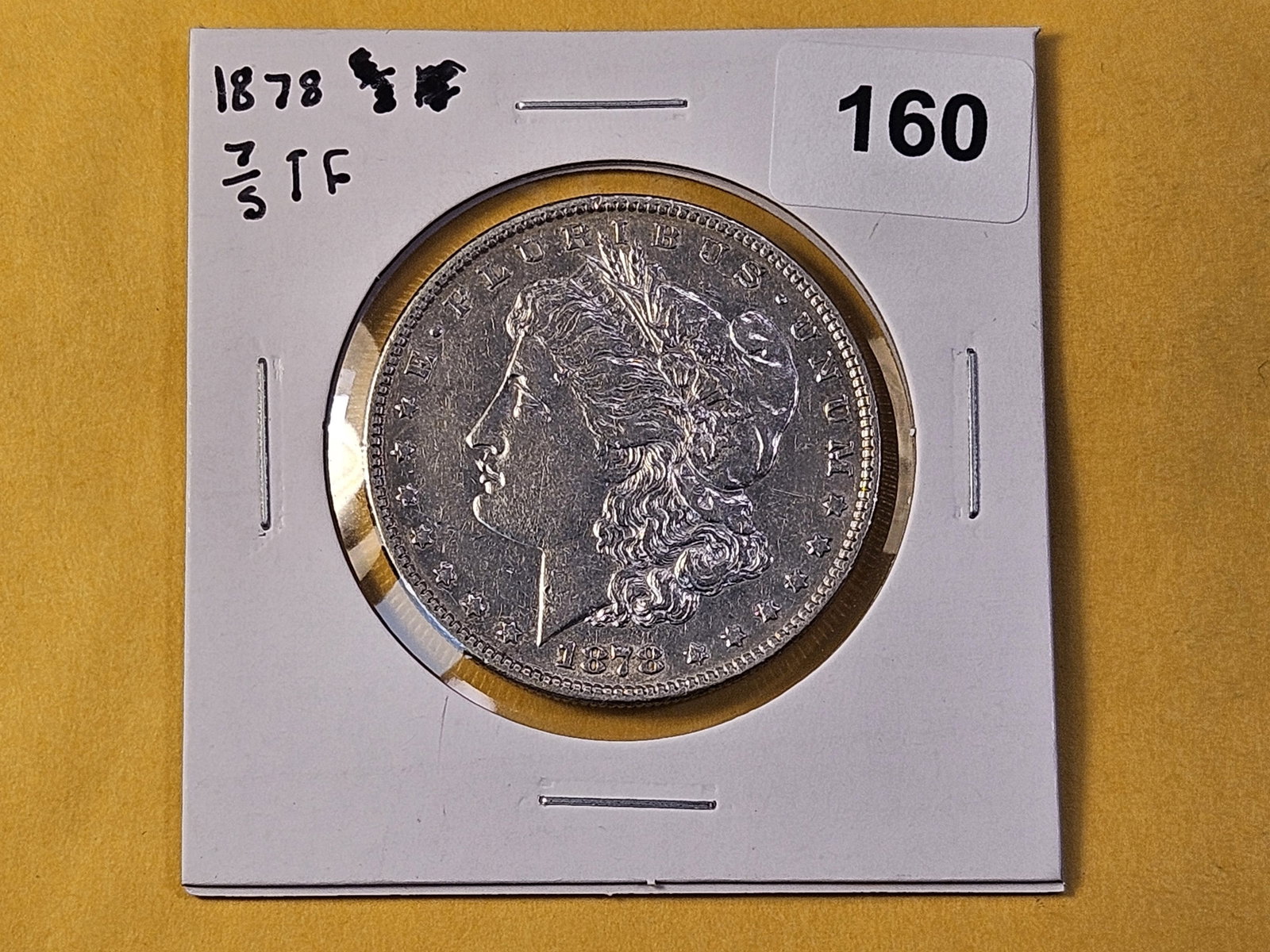 VARIETY! 1878 7/5 Tail Feathers Morgan Silver Dollar - 2