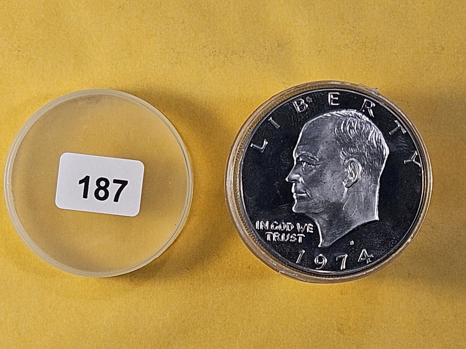 Twenty-Two GEM Proof Eisenhower Dollars: Mixed dates, all are GEM Proof
