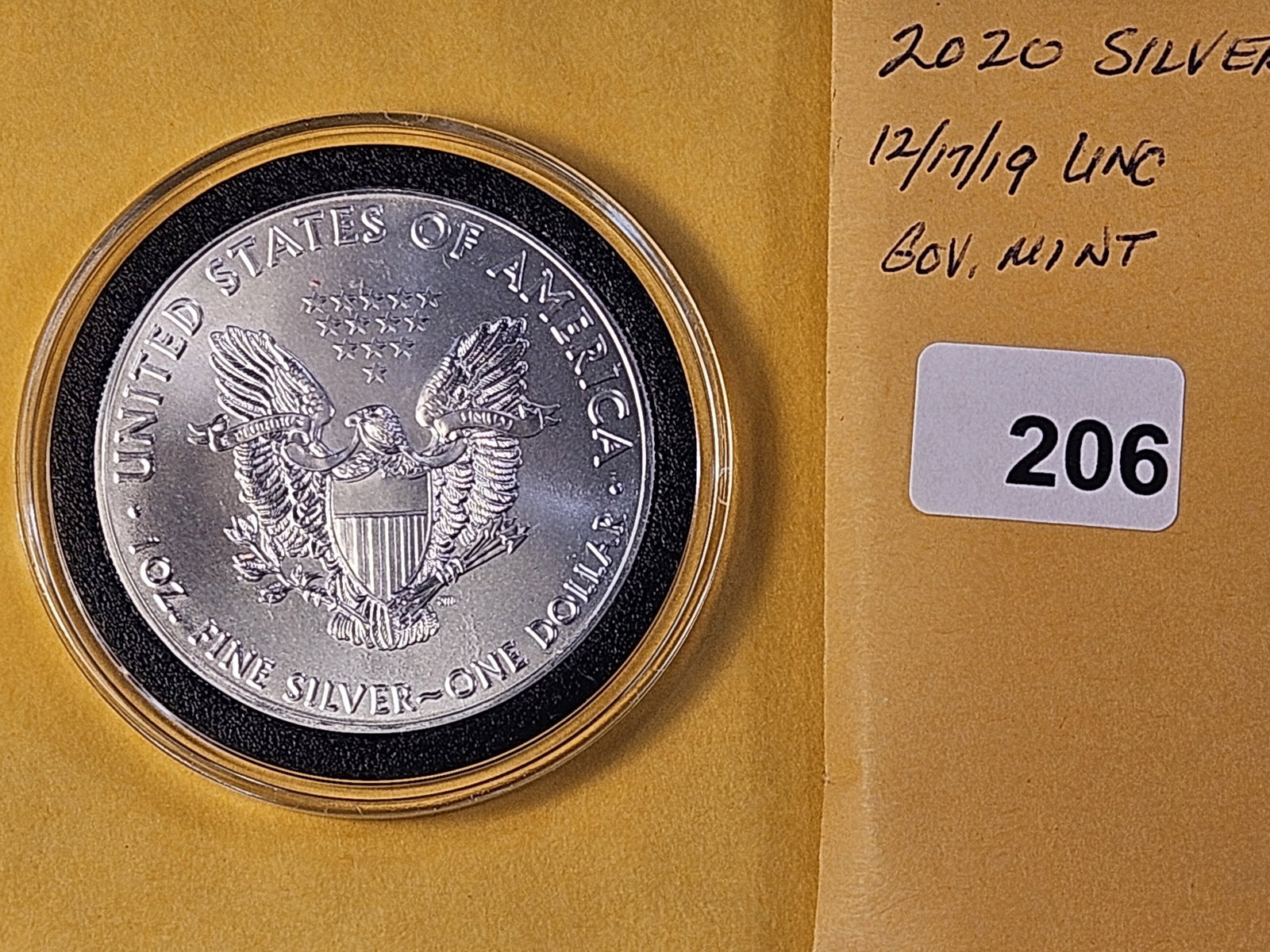 GEM Brilliant Uncirculated 2020 American Silver Eagle - 3