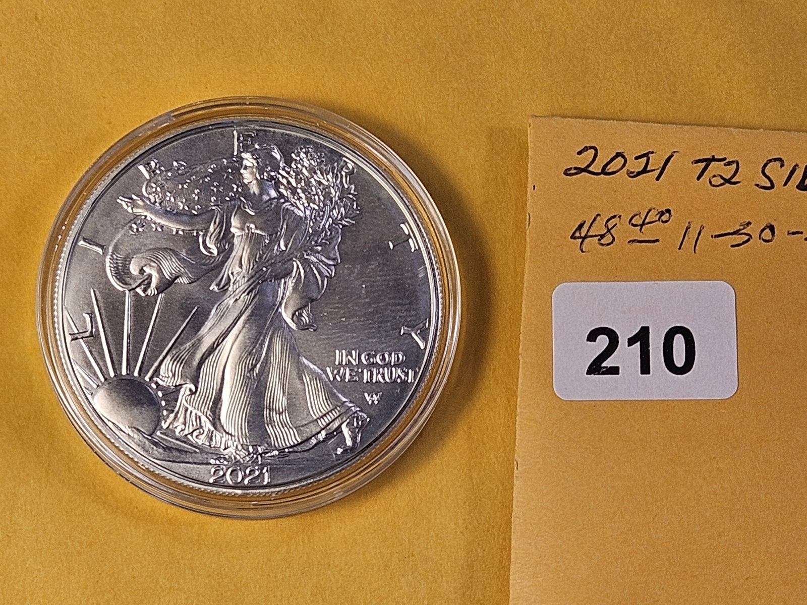 GEM Brilliant Uncirculated 2021 American Silver Eagle - 2
