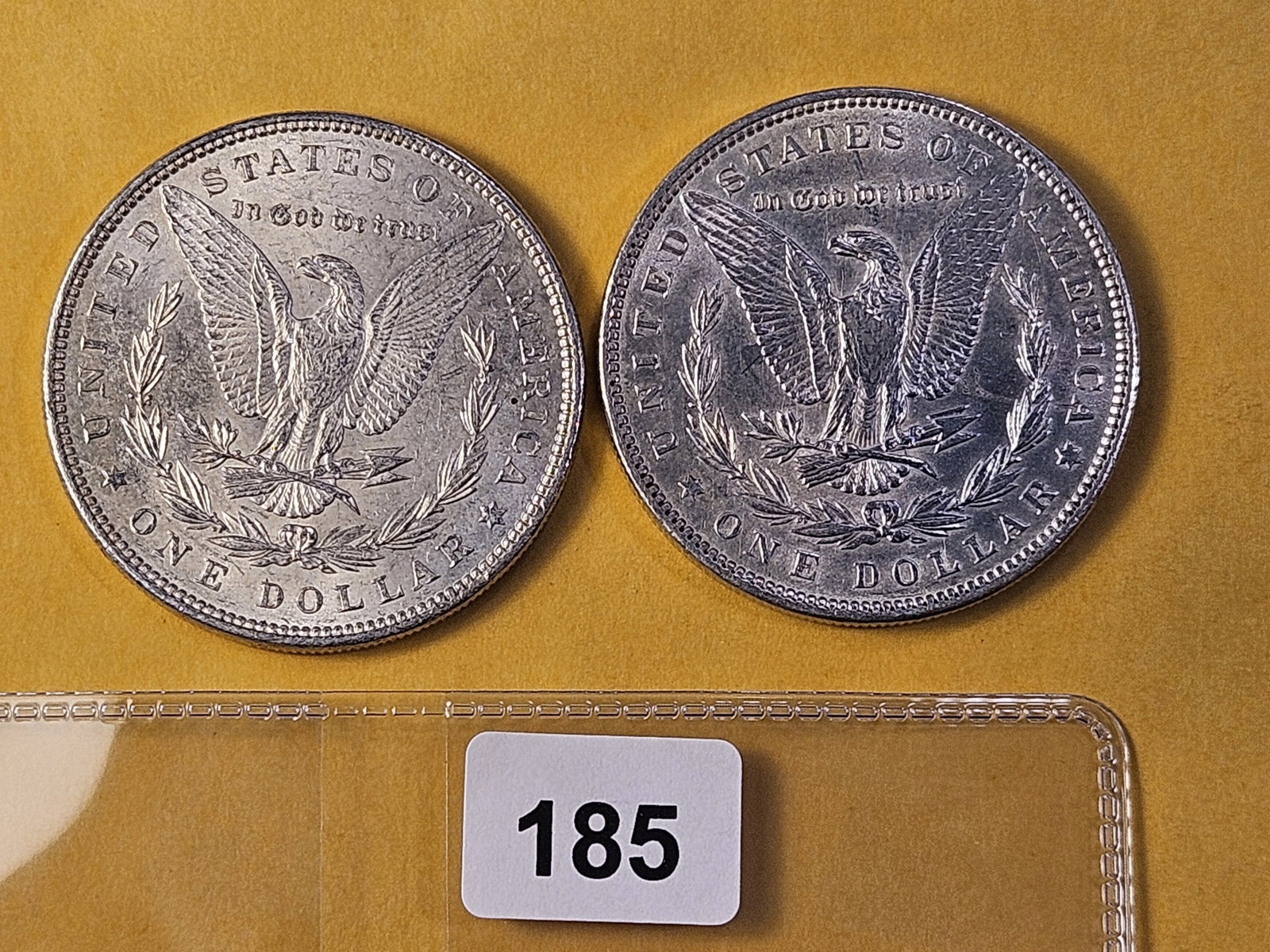 Two About Uncirculated Morgan Silver Dollars - 3