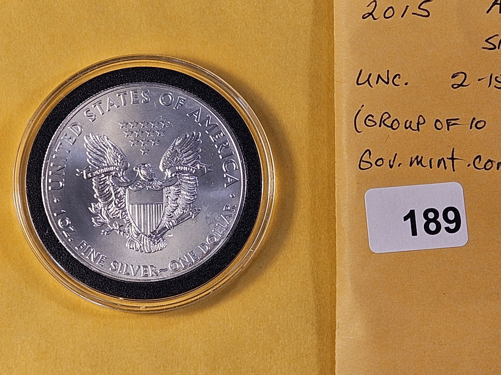 GEM Brilliant Uncirculated 2015 American Silver Eagle - 3