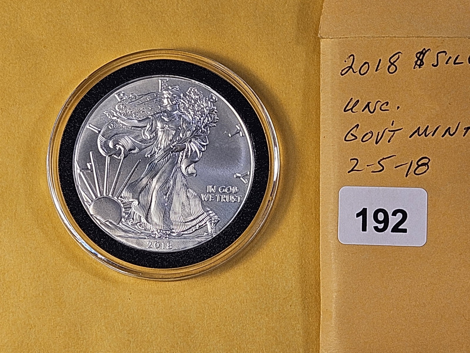 GEM Brilliant Uncirculated 2018 American Silver Eagle - 2