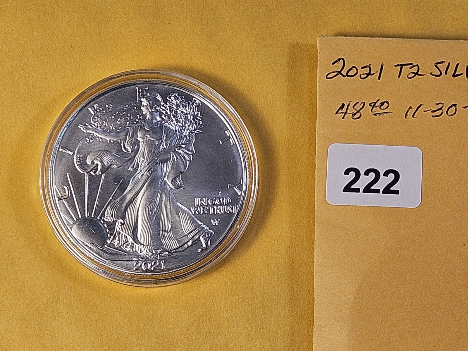 GEM Brilliant Uncirculated 2021 American Silver Eagle - 2