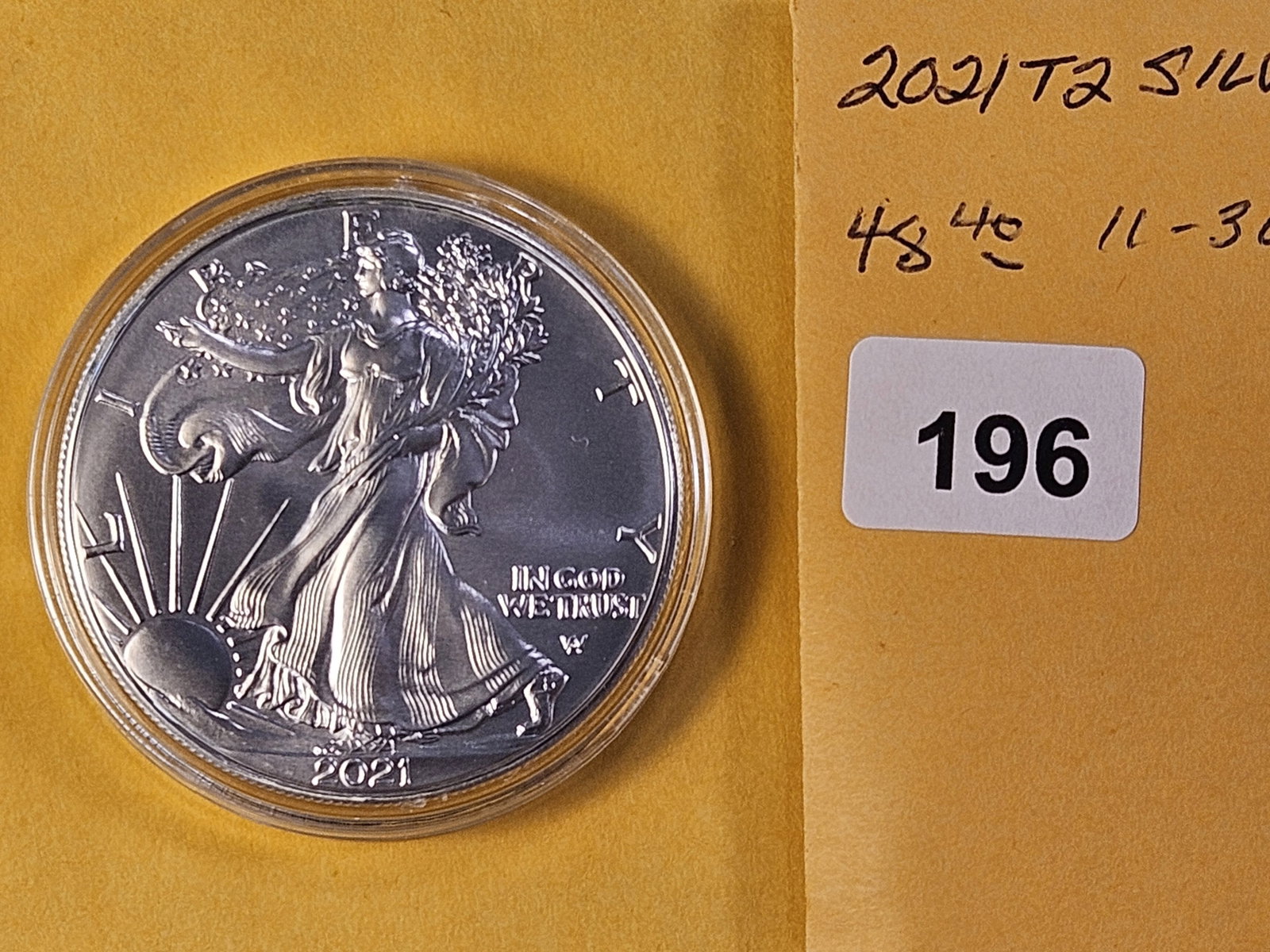 GEM Brilliant Uncirculated 2021 American Silver Eagle - 2