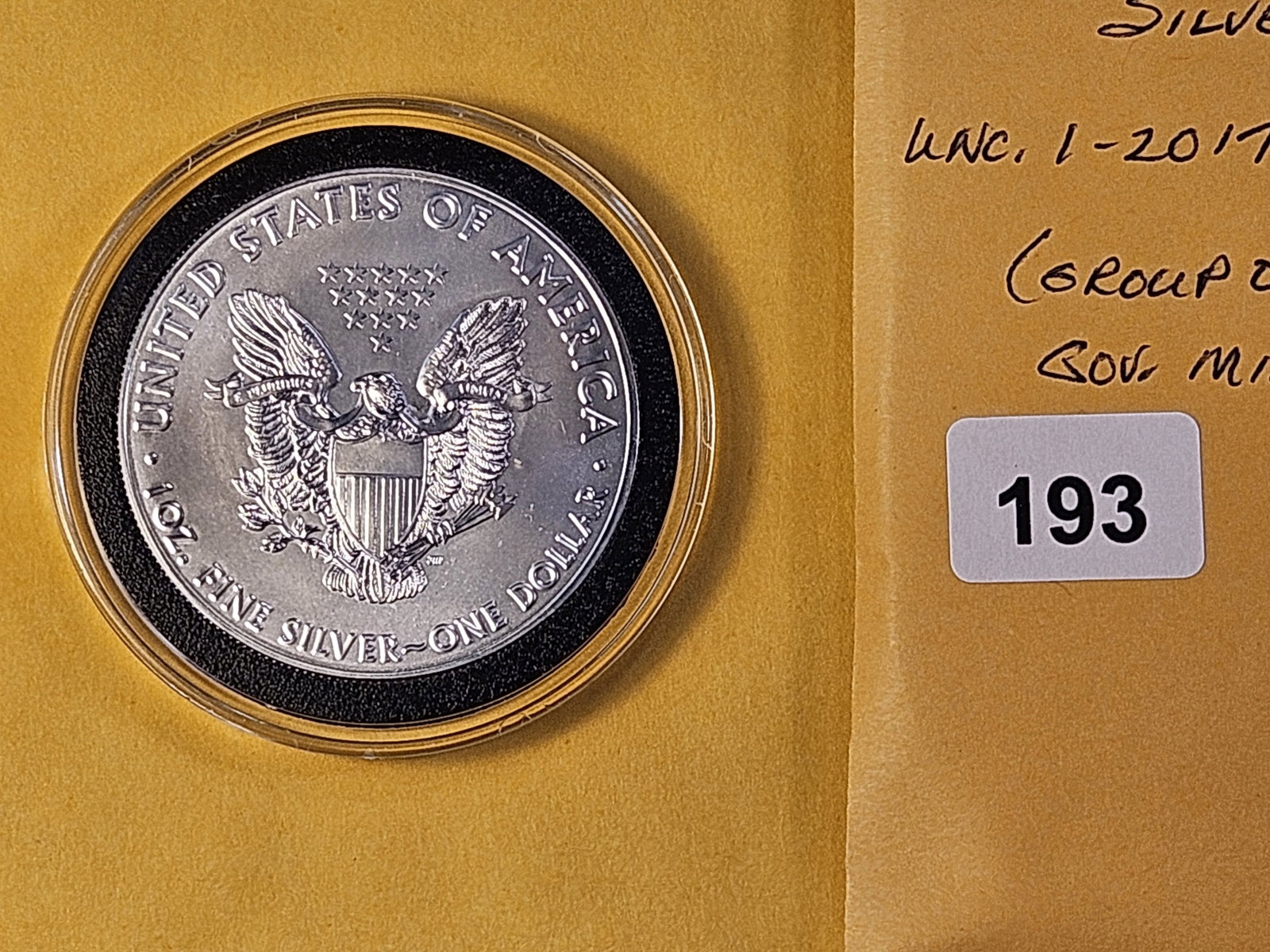 GEM Brilliant Uncirculated 2017 American Silver Eagle - 3