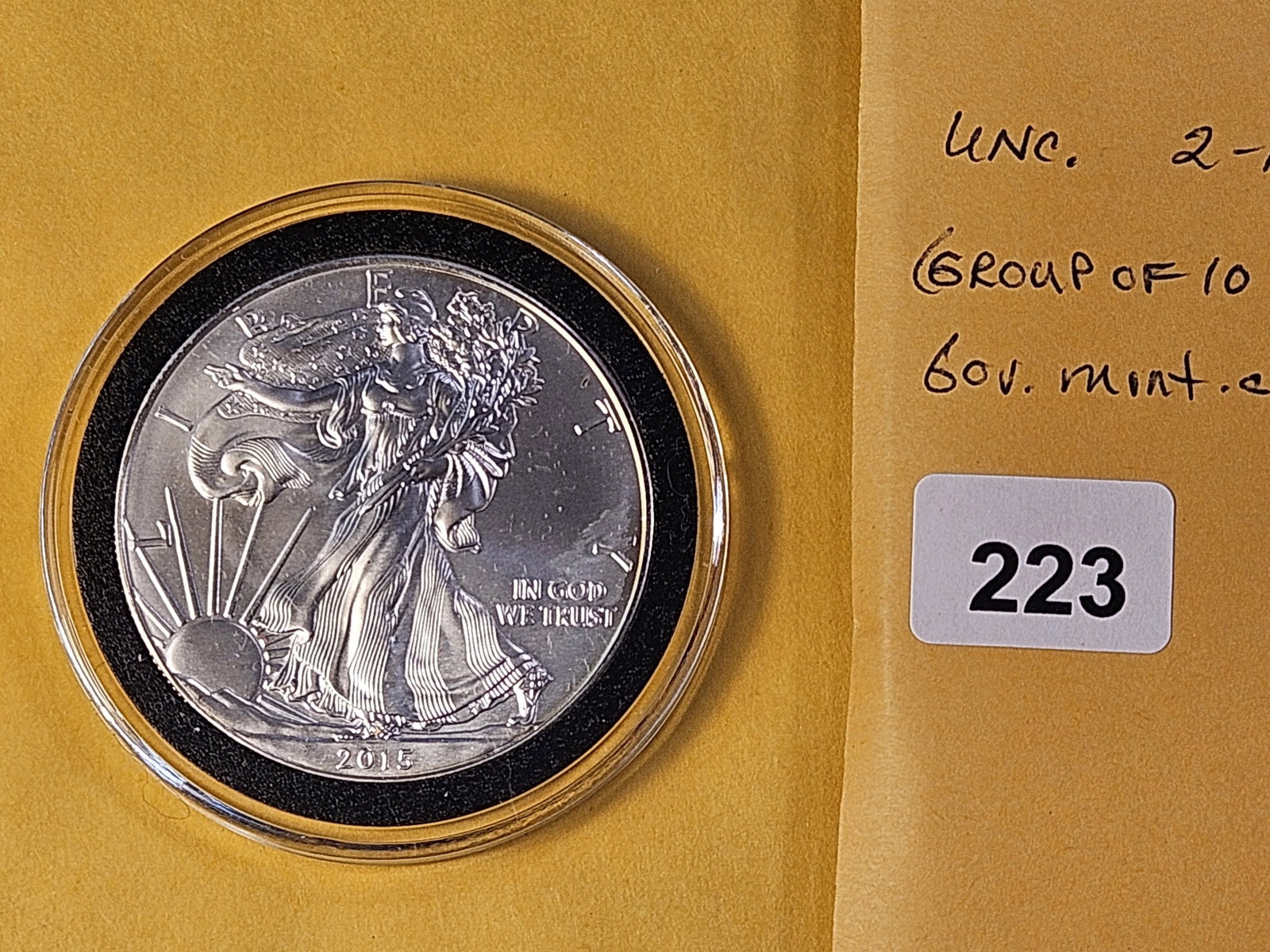 GEM Brilliant Uncirculated 2015 American Silver Eagle - 2