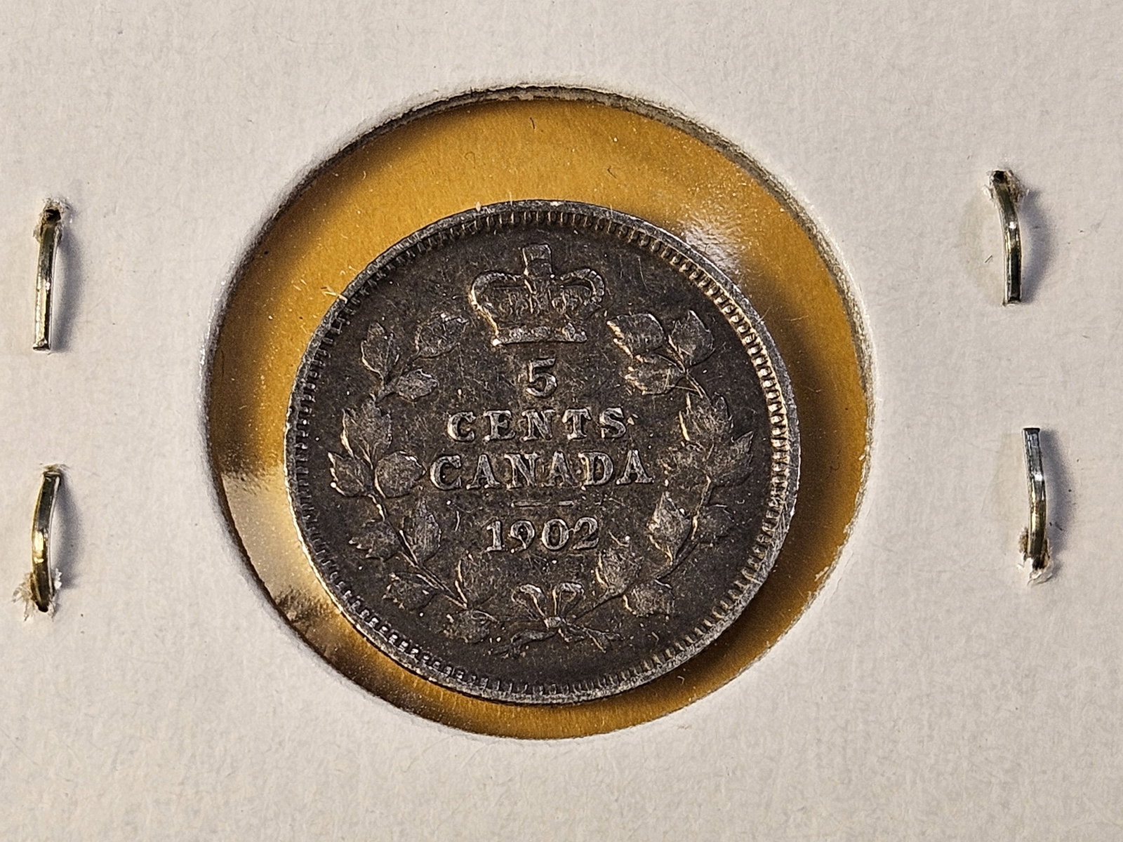 Two Canadian Silver Five Cents - 5