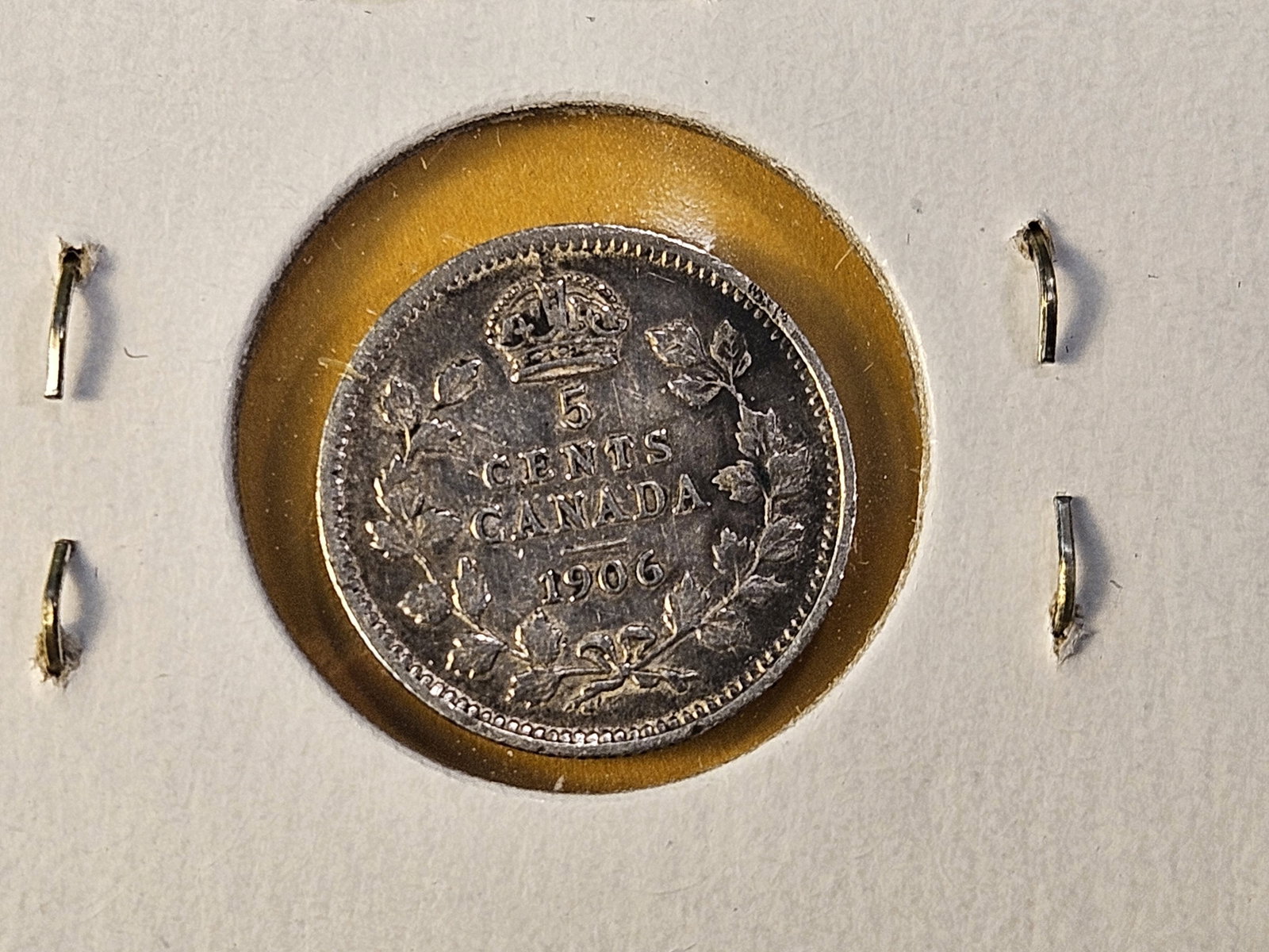 Two Canadian Silver Five Cents - 6
