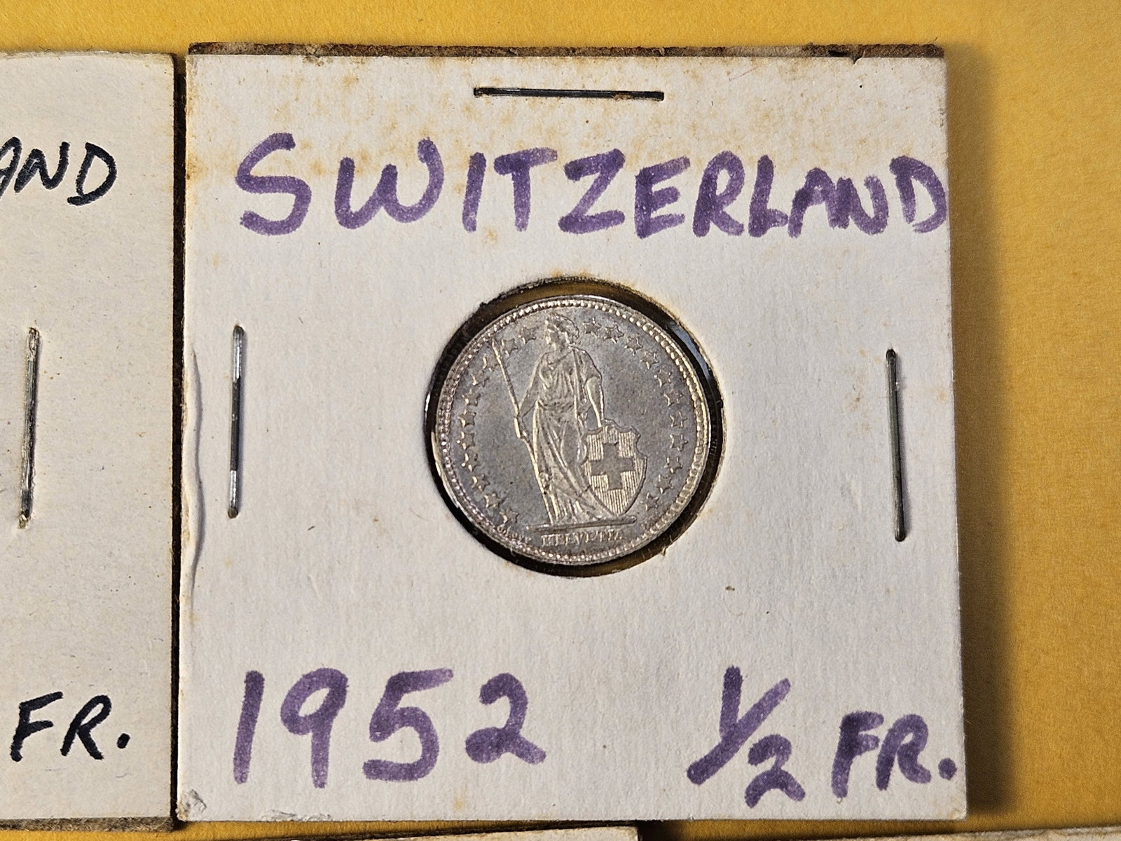 Seven Mixed Foreign Coins, Six are Silver - 3