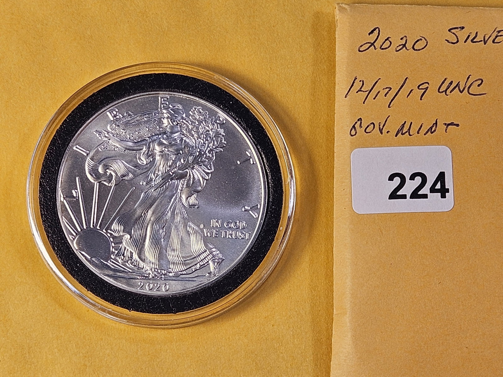 GEM Brilliant Uncirculated 2020 American Silver Eagle - 2