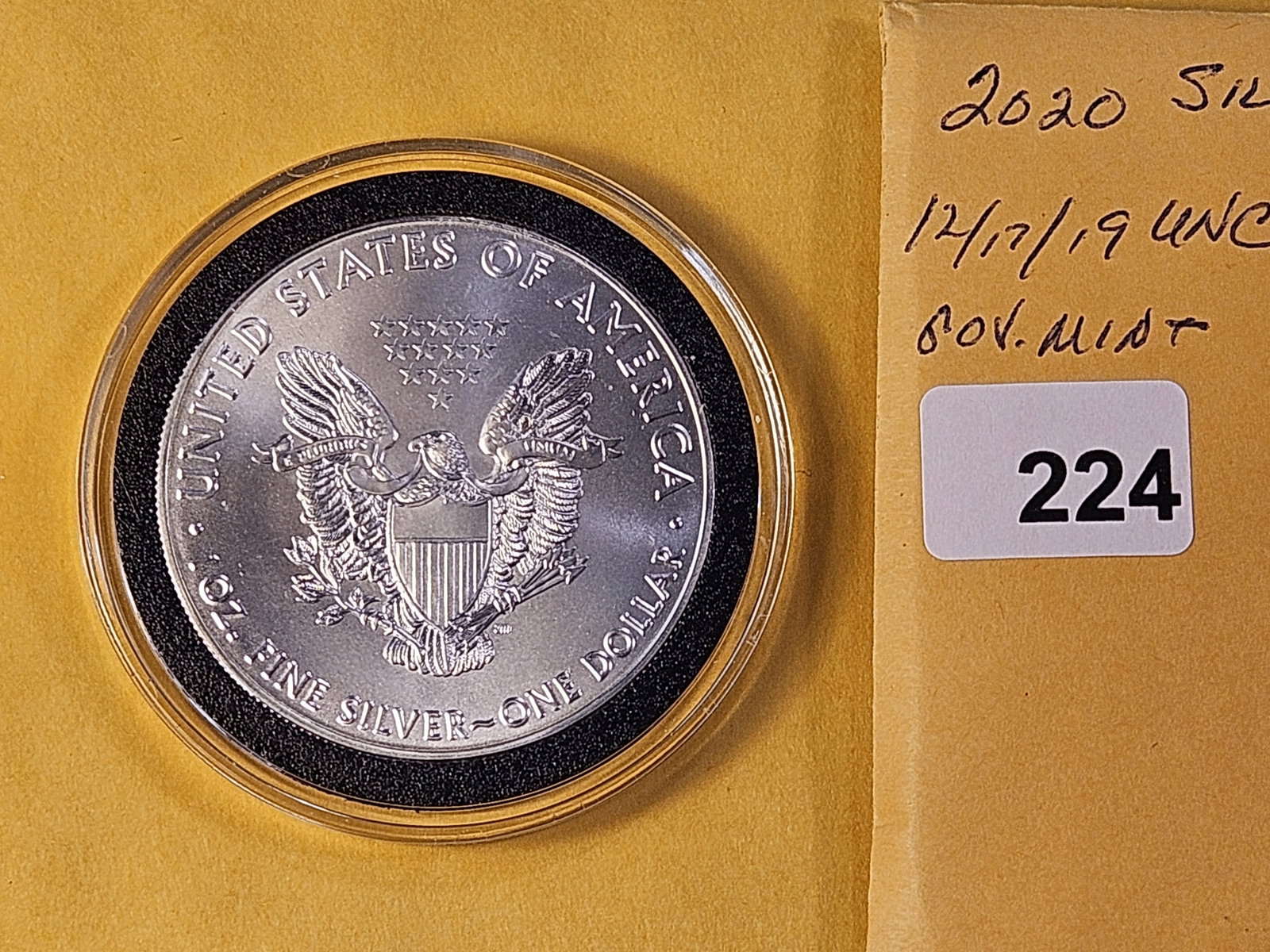 GEM Brilliant Uncirculated 2020 American Silver Eagle - 3