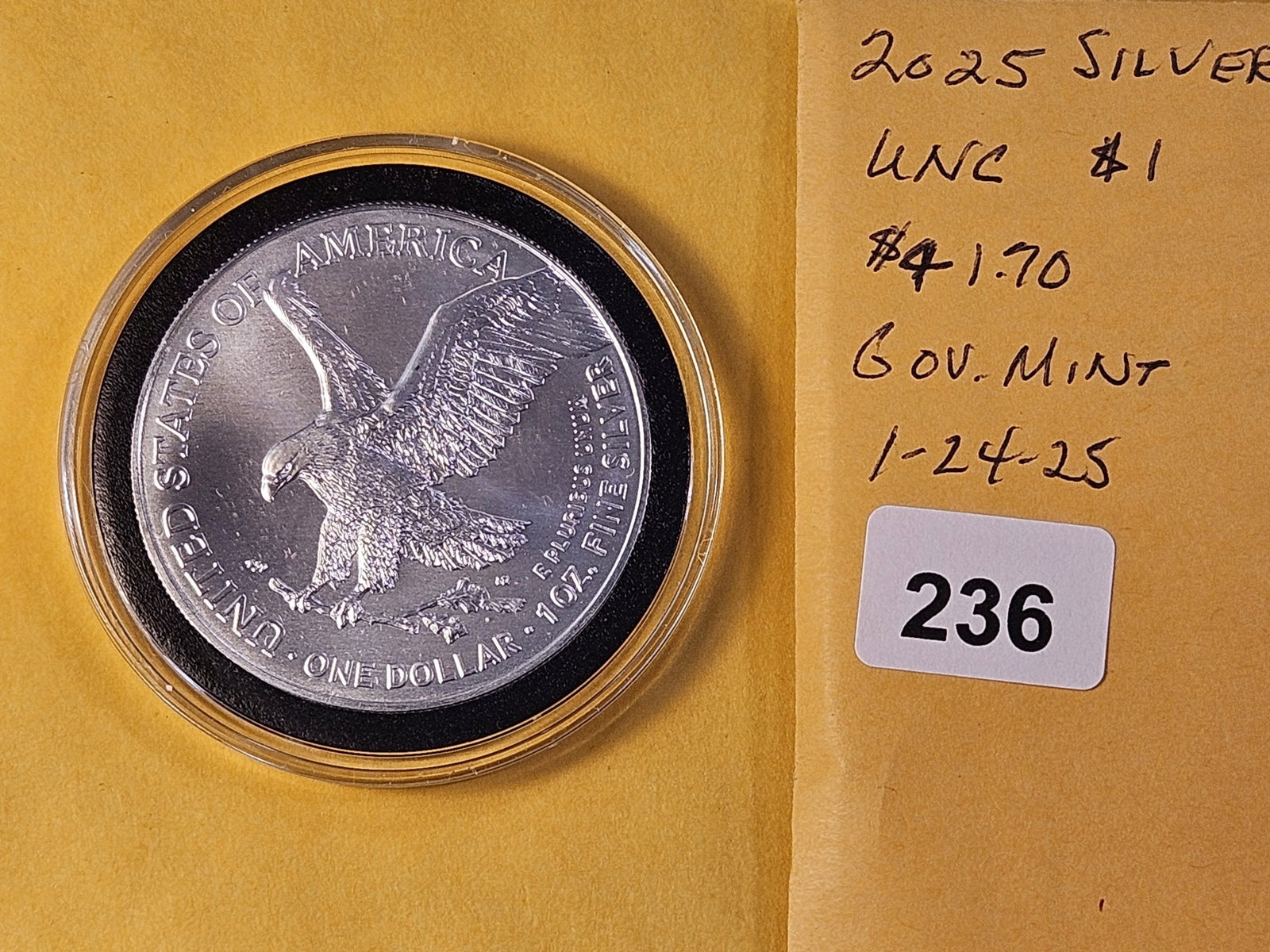 GEM Brilliant Uncirculated 2025 American Silver Eagle - 3