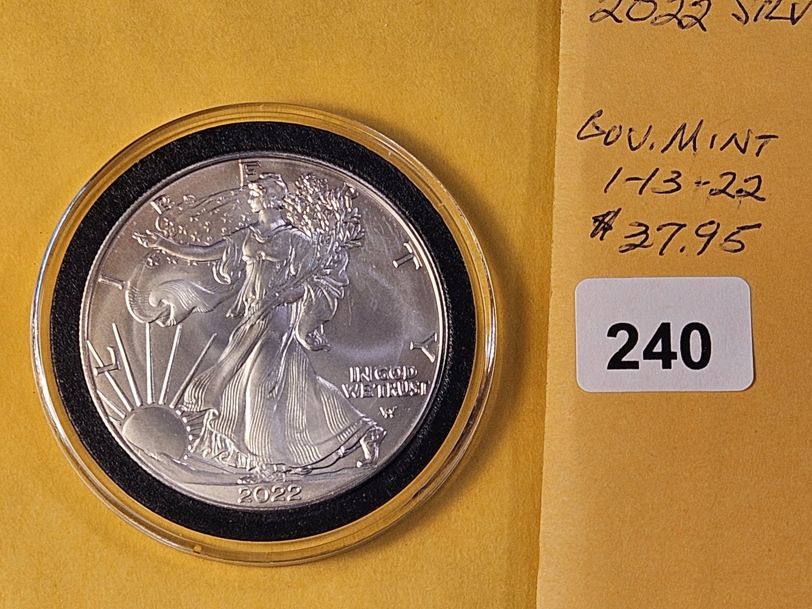 GEM Brilliant Uncirculated 2022 American Silver Eagle - 2