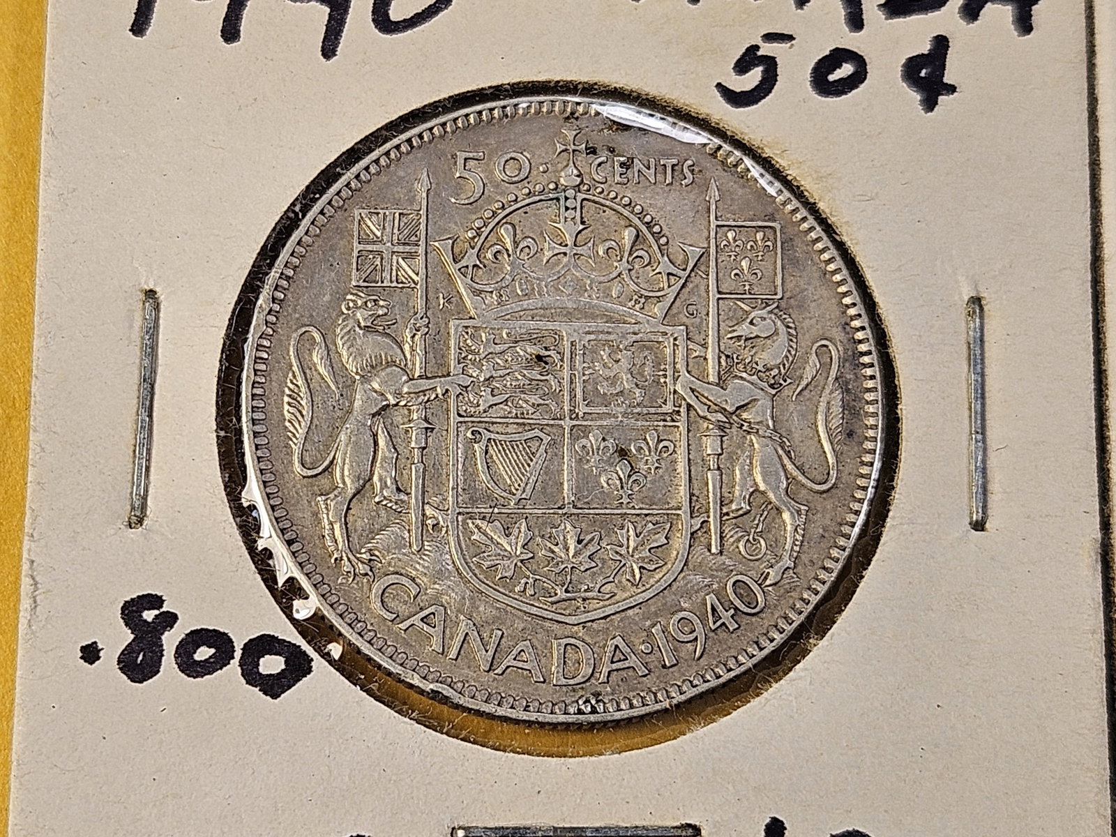Four Canadian Silver Half Dollars - 4