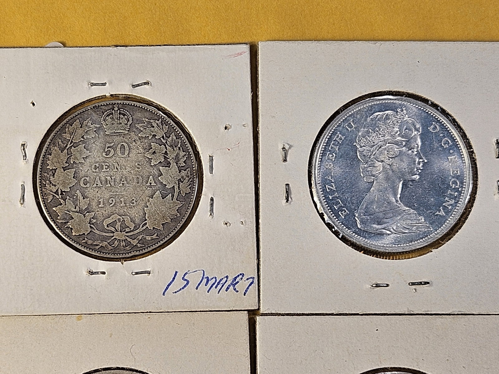 Four Canadian Silver Half Dollars - 7