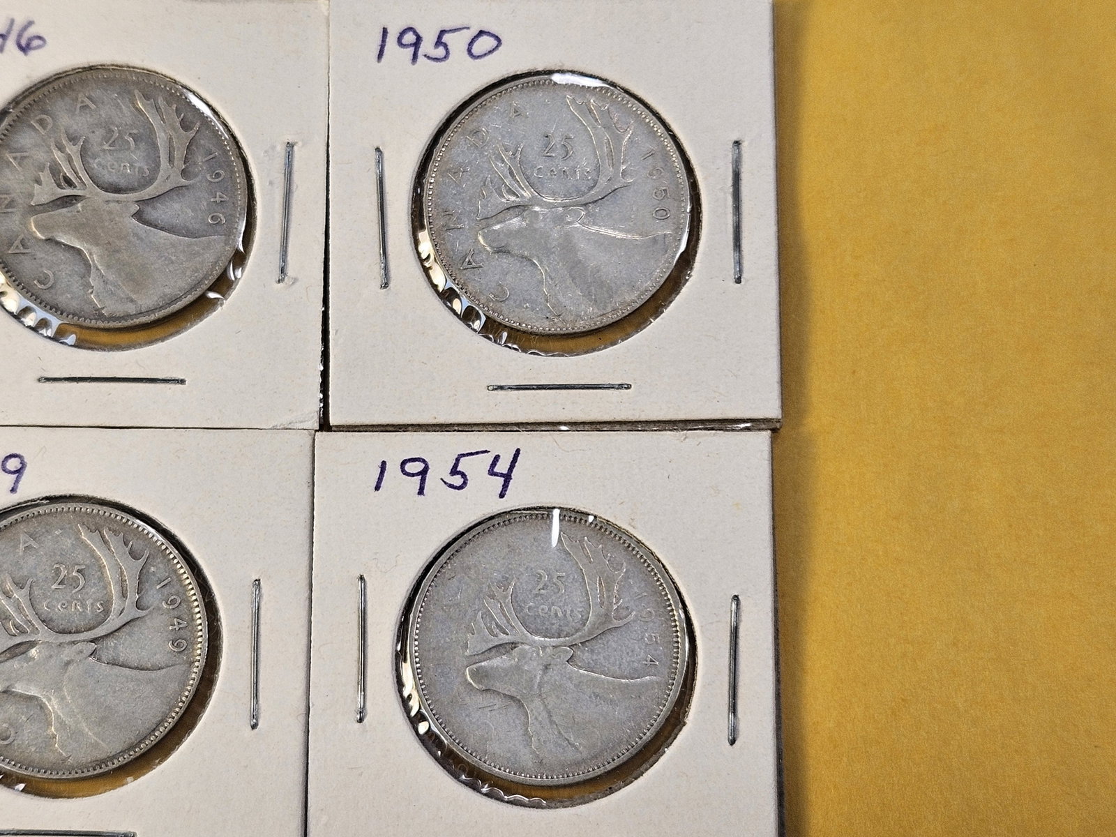 Six Canadian Silver Quarters - 3