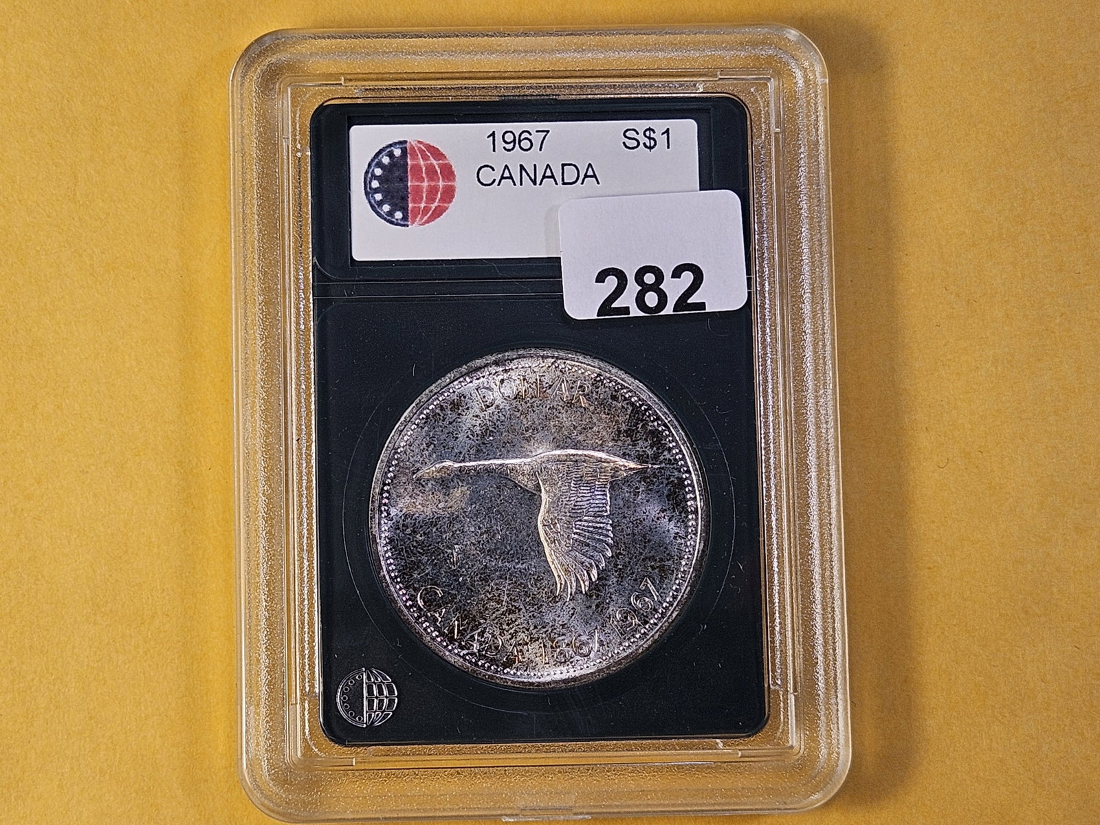 Better Grade 1967 Canadian Silver Dollar - 2