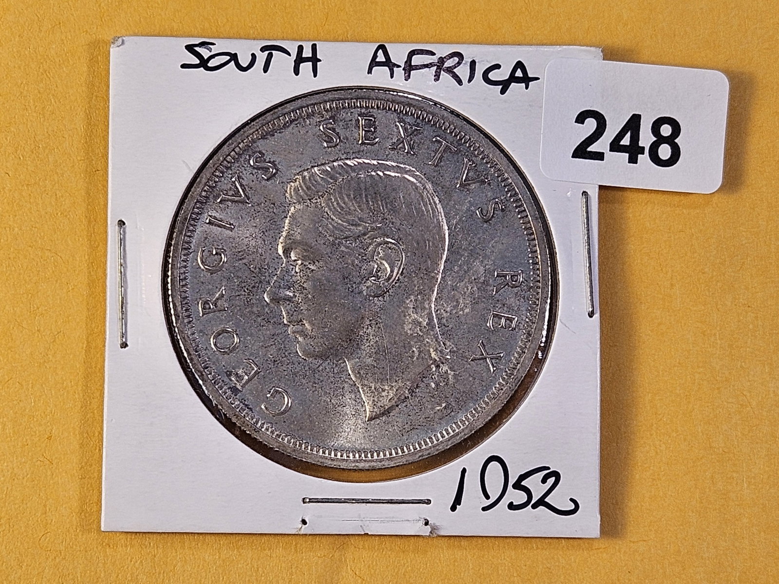 1952 South Africa Silver Five Shillings - 2