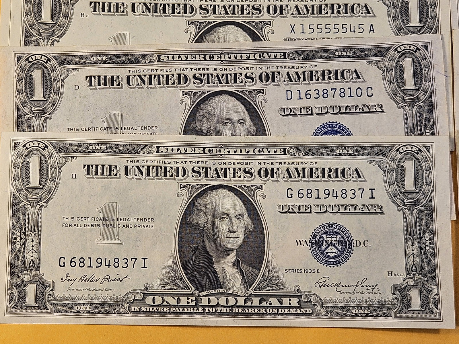 Ten Crisp About Uncirculated Silver Certificates - 3