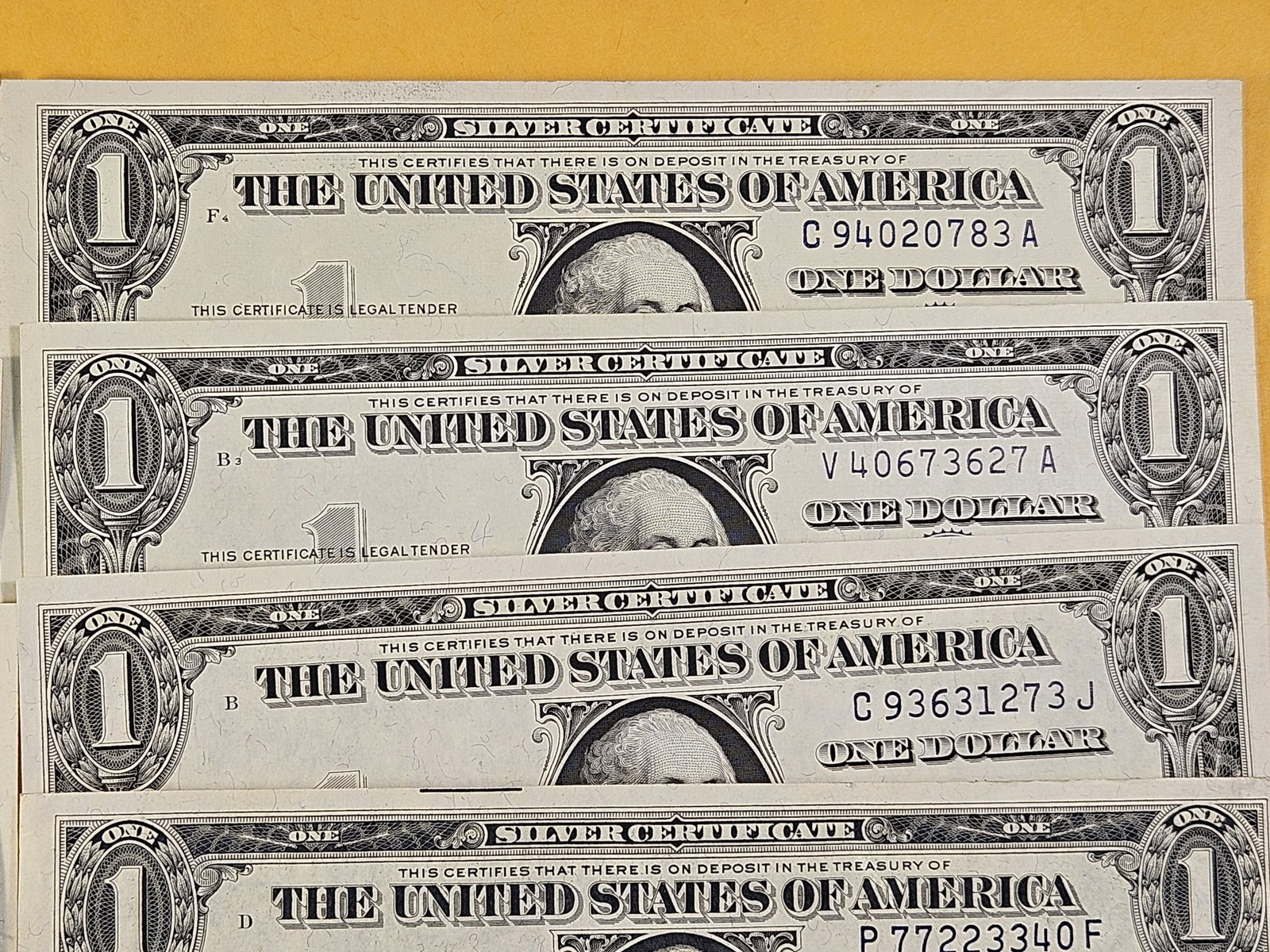 Ten Crisp About Uncirculated Silver Certificates - 4