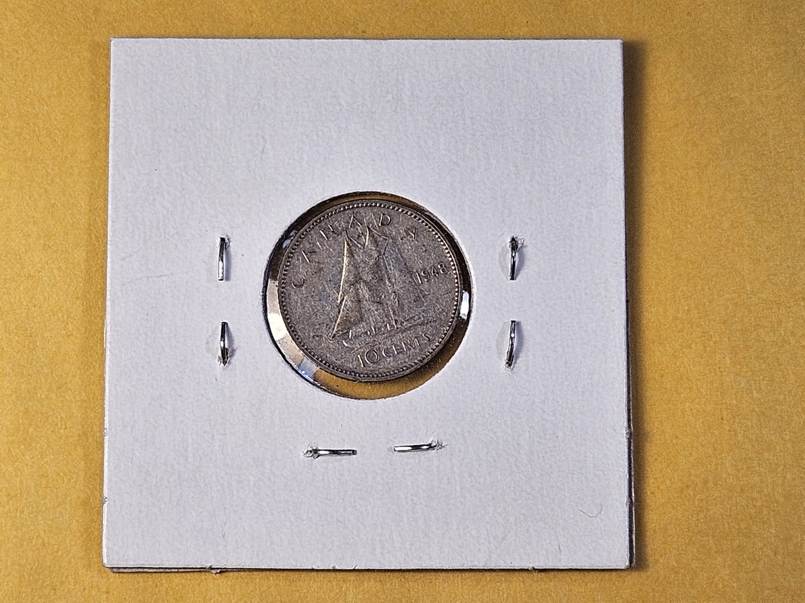KEY DATE! 1948 Canadian Silver Ten Cents - 3