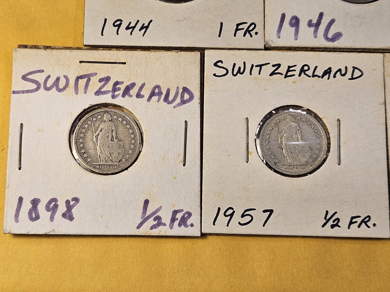 Seven Silver Coins From Switzerland - 4