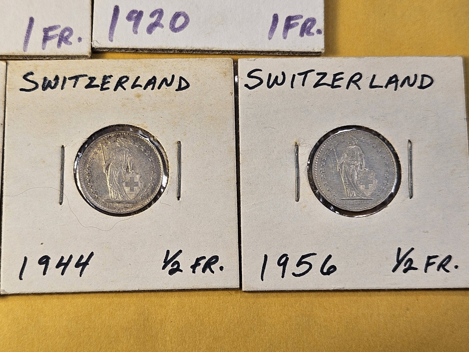 Seven Silver Coins From Switzerland - 5