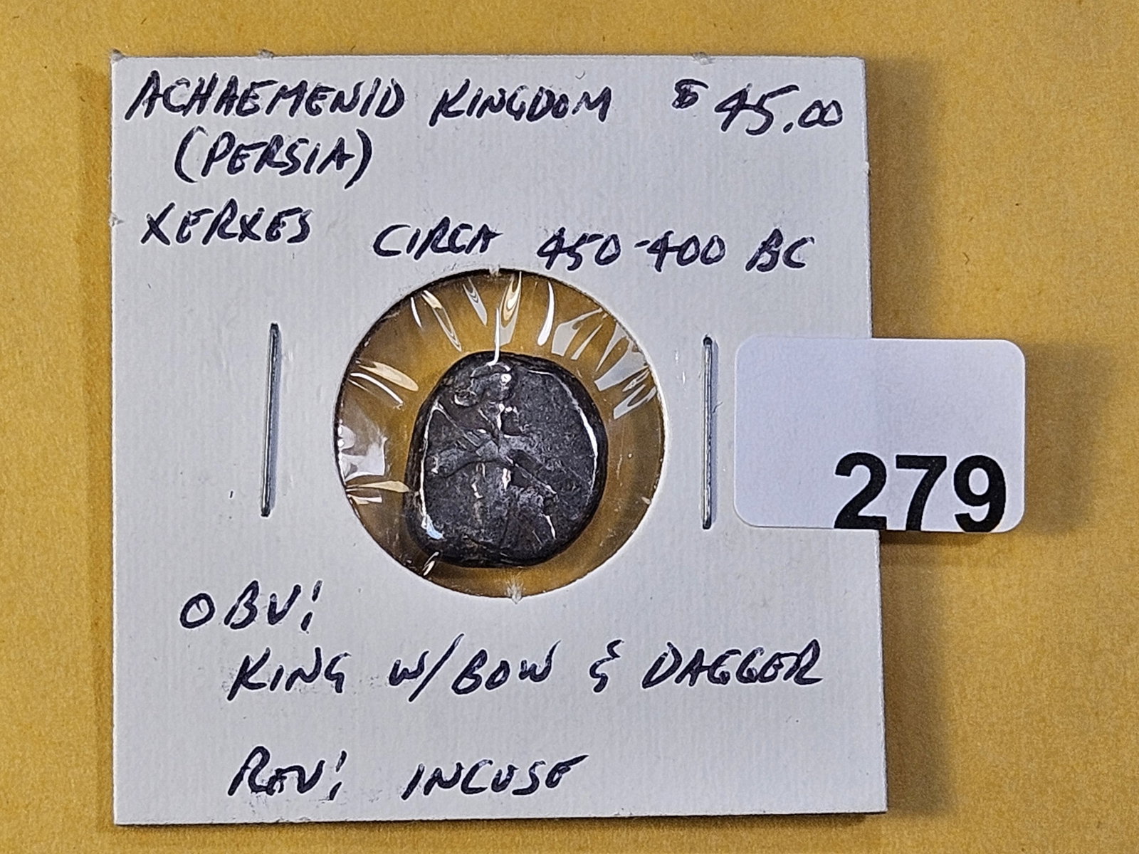 ANCIENT! Circa 450-400 BC Persian Silver Coin - 2