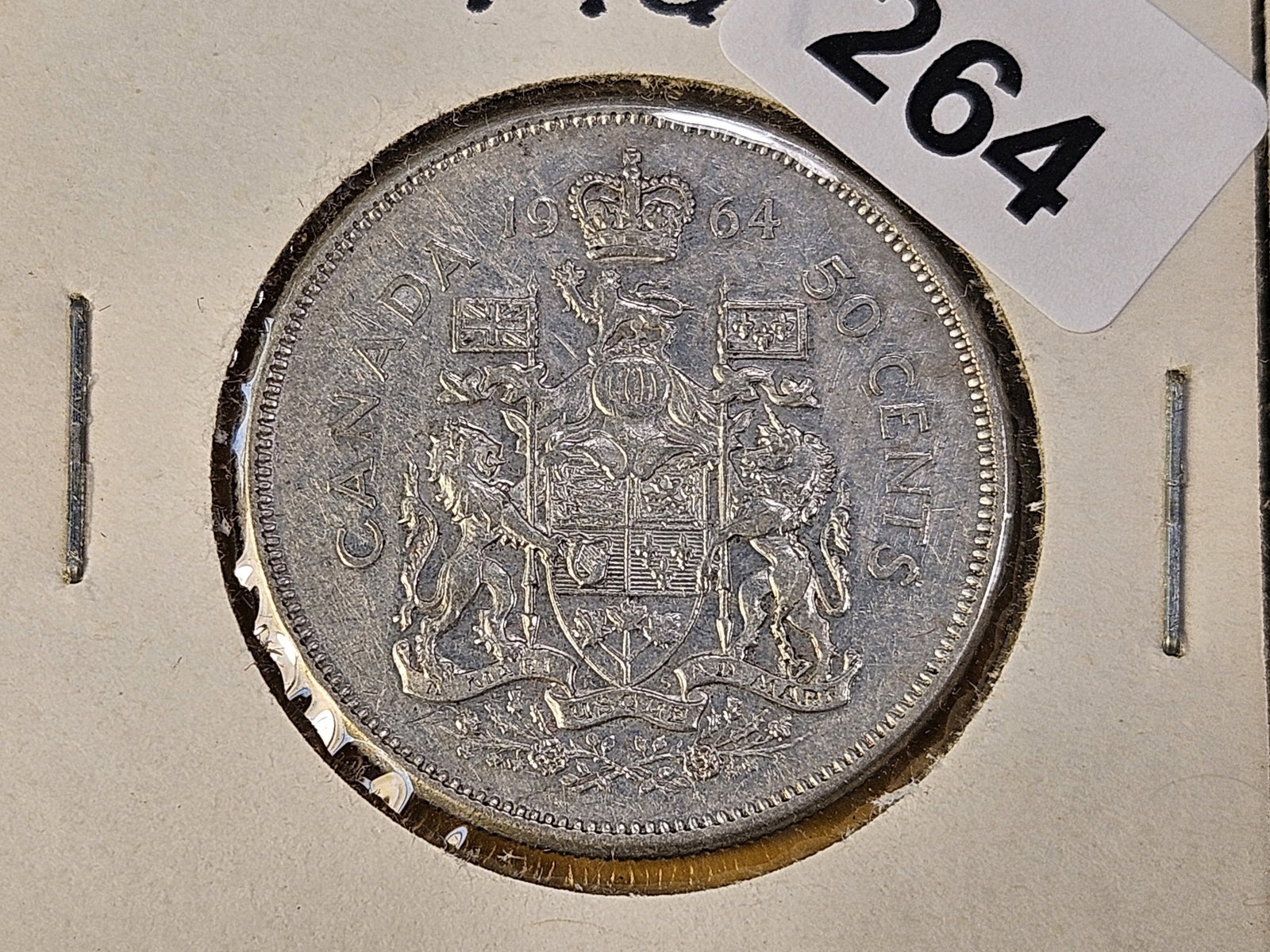 Five Canadian Silver Half Dollars - 2