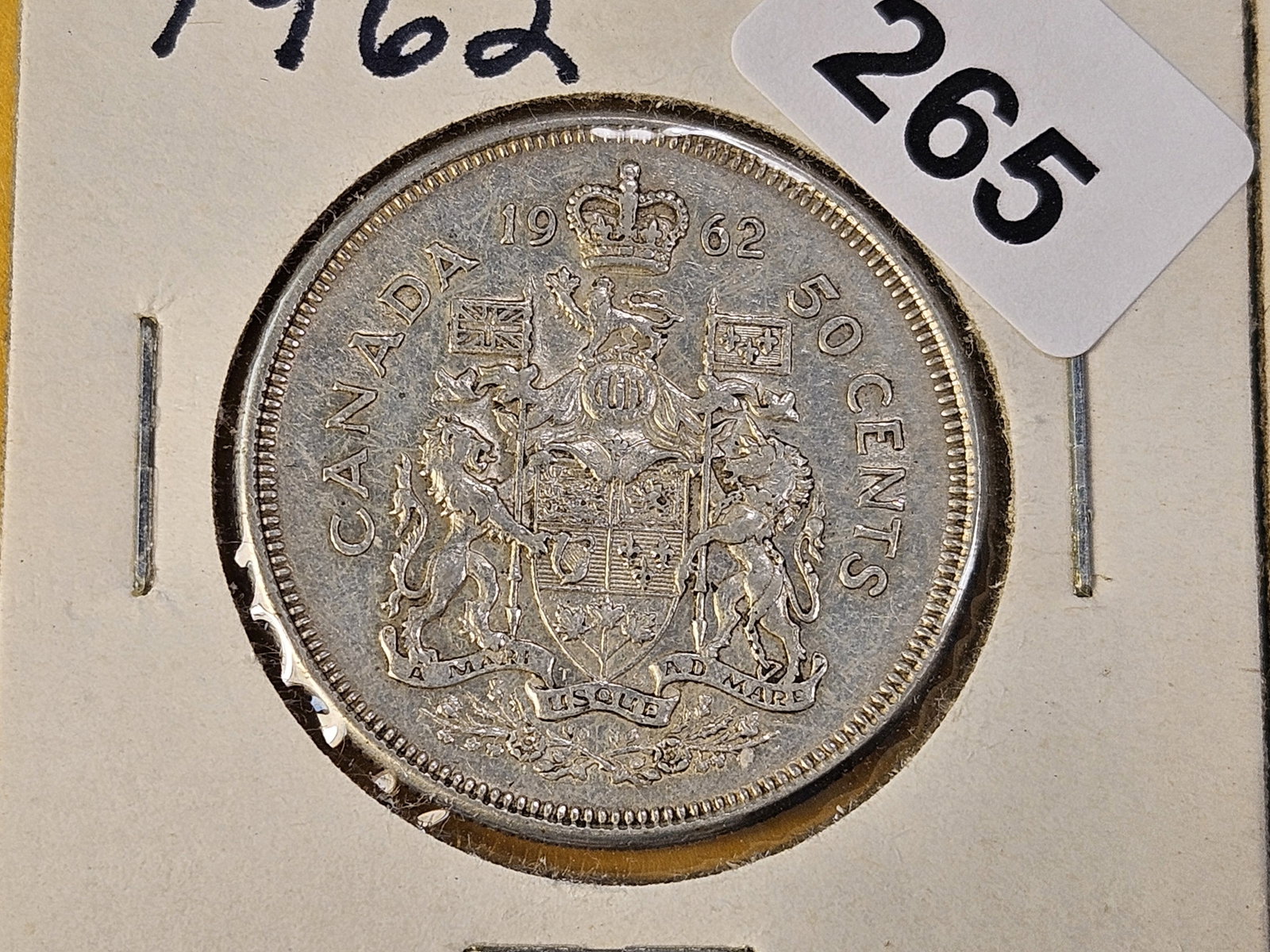Five Canadian Silver Half Dollars - 2