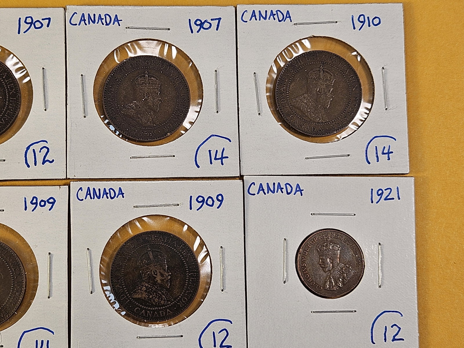 Nineteen Canadian Pennies - 3