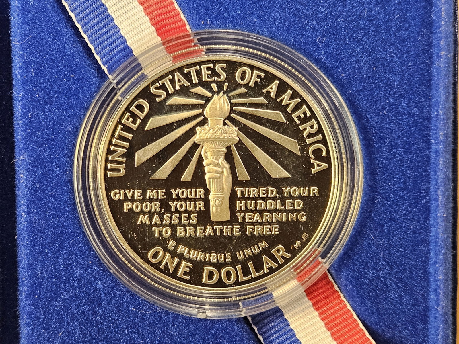 US Mint 1986 Liberty Commemorative Silver Dollar - 5