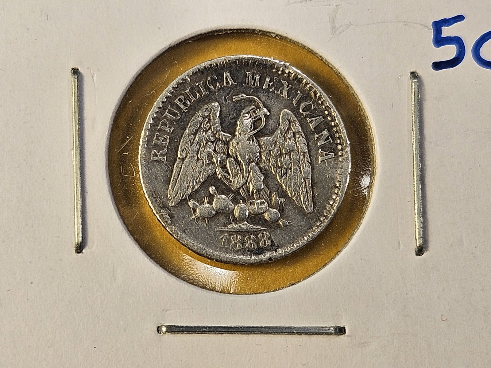 Five Mexican Silver Coins - 5