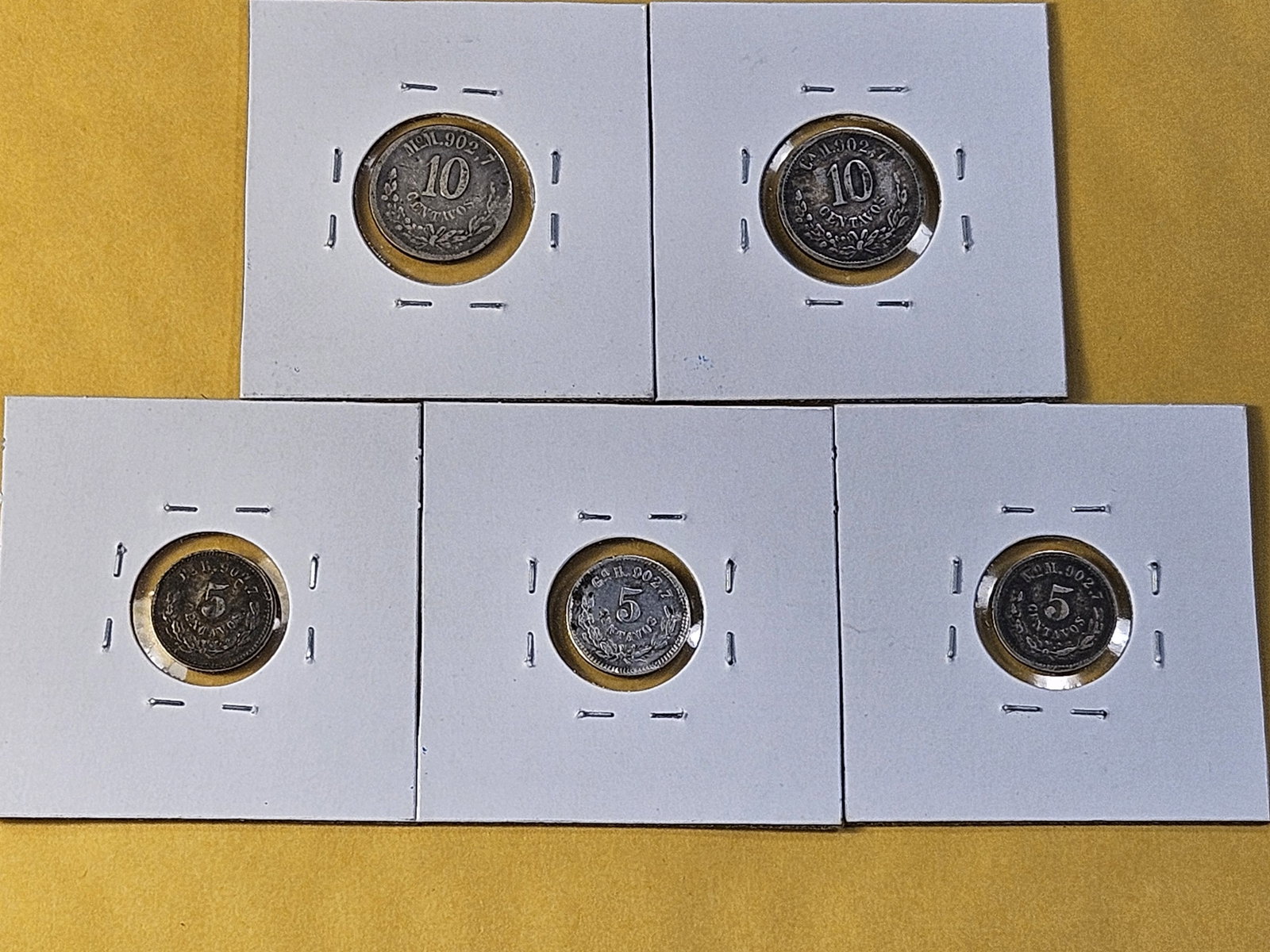 Five Mexican Silver Coins - 7