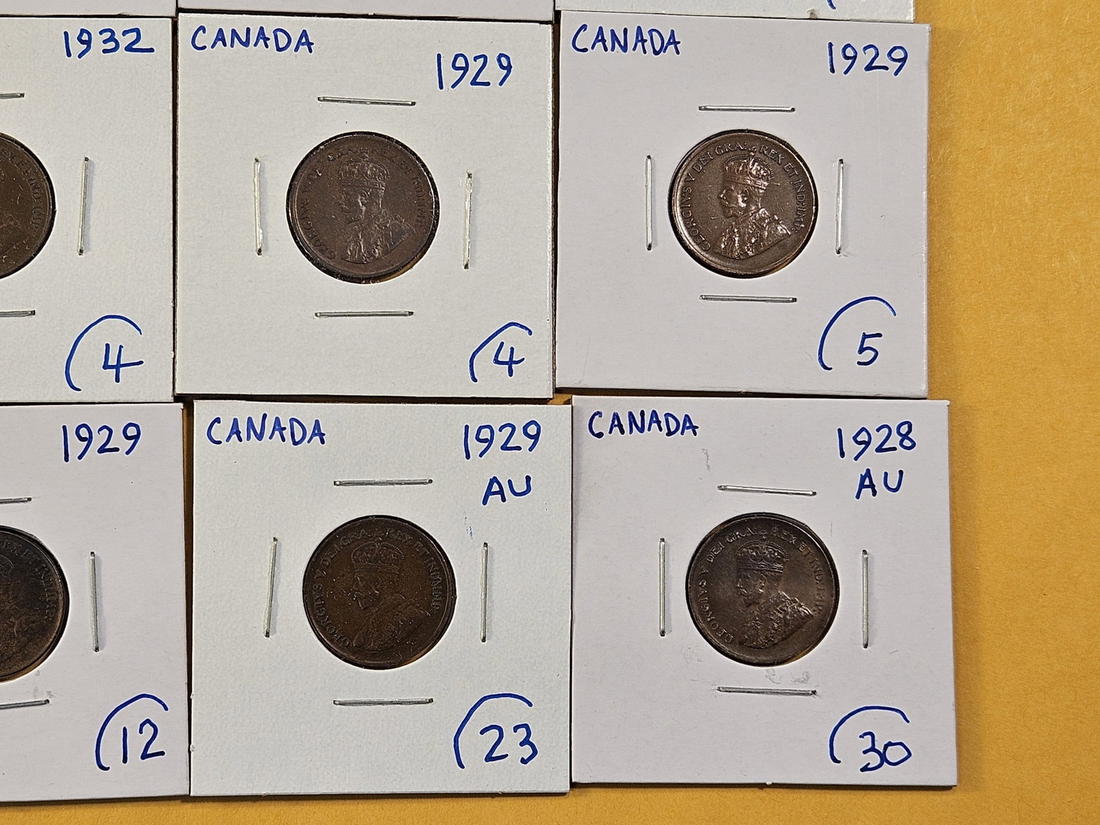 Twenty Canadian Pennies - 5