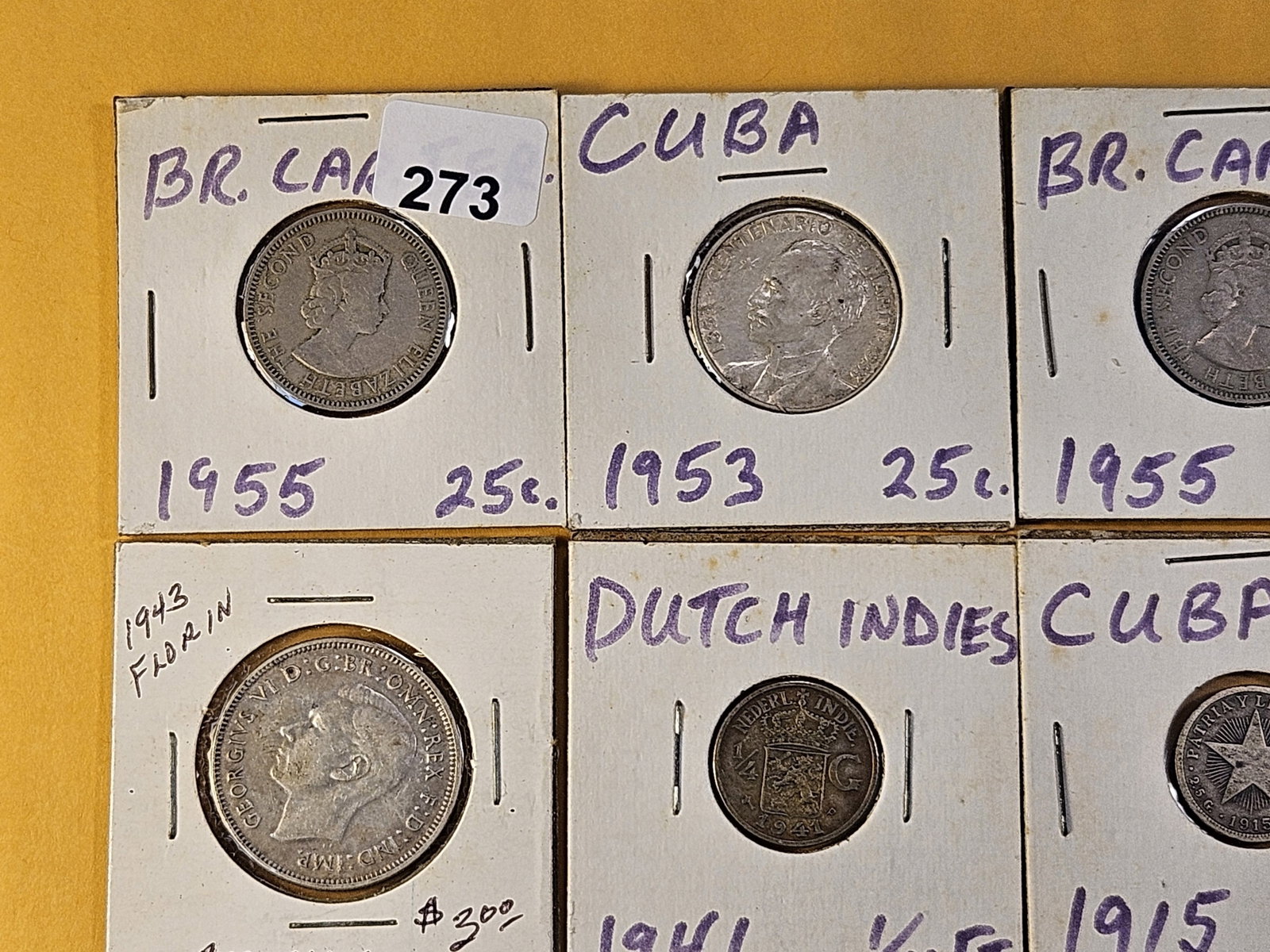 Twelve Mixed Foreign Coins, some are Silver - 2