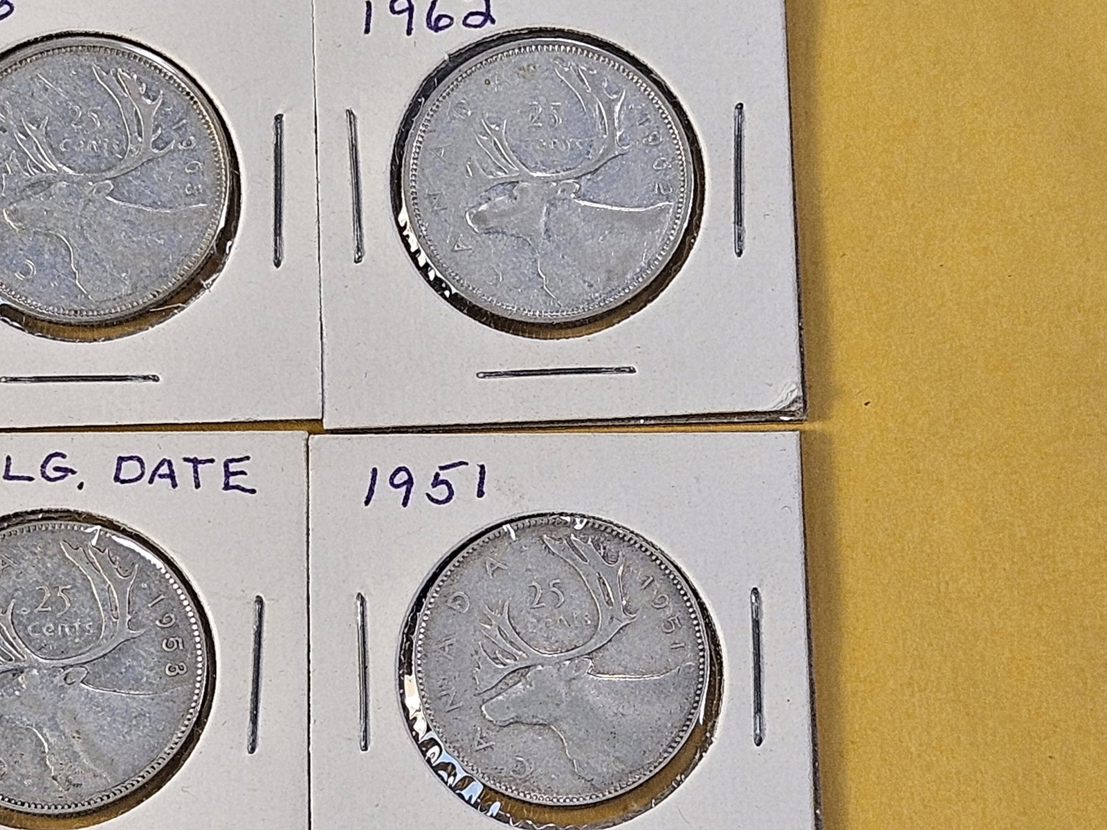 Six Canadian Silver Quarters - 3